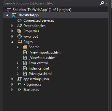asp.net-razor-pages-project-structure
